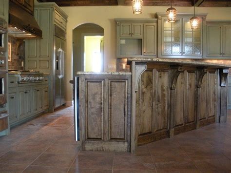 The exact things you should do to add a breakfast bar will be different depending on the shape of your island. kitchen island with raised bar | Rustic island with raised bar. | Kitchen | Metal building homes ...