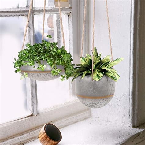 Hand Painted Ceramic Hanging Planters My Inviting Home