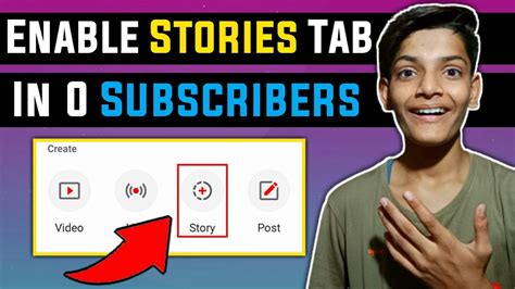 How To Enable Stories Tab On Youtube How To Get Stories Tab In 0