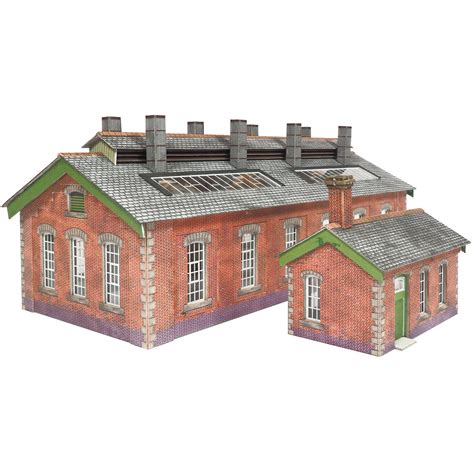 Tennents Trains Pn913 Metcalfe N Gauge Red Brick Double Track Engine Shed