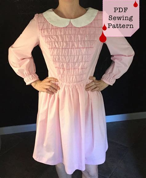Stranger thing's eleven | this look is designed to show how netflix's hit show stranger things can be brought into everyday fashion through the character. Stranger Things Dress, Eleven, 11, Pattern and Instructions - Digital Download en 2019 | 11 ...