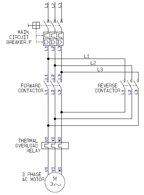 Electrical Motor Control Circuit Diagram