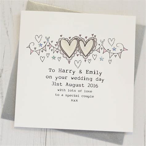 Dealsnow provides comprehensive information about your query. Personalised Hearts Wedding Card By Eggbert & Daisy | notonthehighstreet.com
