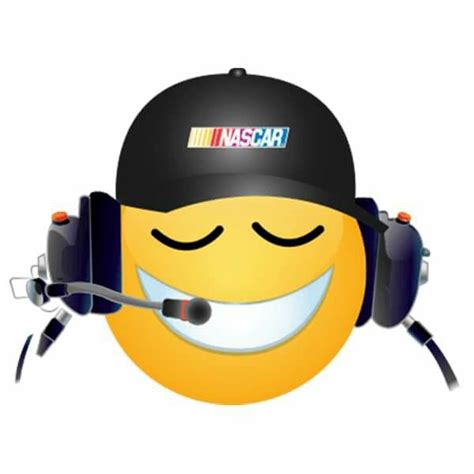 Nascar fans now have free apps provided by android that allow them to interact with each other as well as the sport. Nascar Smiley | Smily face, Nascar