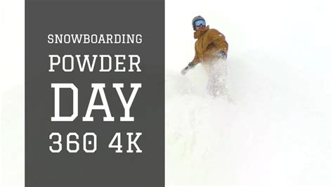 Powder Day Snowboarding At Snowbird Gopro 360 4k Youtube