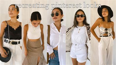 Recreating Trendy Pinterest Outfits From My Closet Youtube