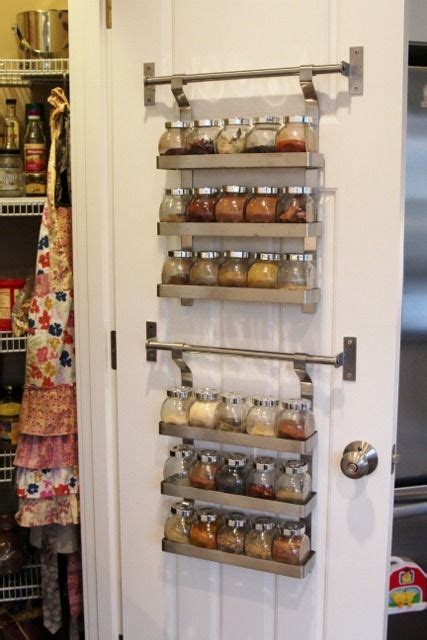 Now i need one of these spice rack ideas to keep them organized! Ikea Spice Rack and mini jars for inside of pantry closet ...