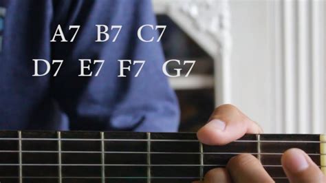 Cara Cepat Belajar Chord Gitar A7 B7 C7 D7 E7 F7 G7 Youtube
