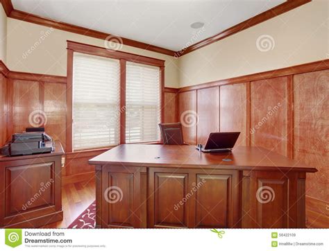 The desk ships flat to your door and requires assembly upon opening. Luxury Office Room With Nice Desk. Stock Image - Image of ...