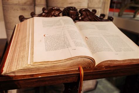 Big Book Of The Bible In Church Free Photo On Barnimages