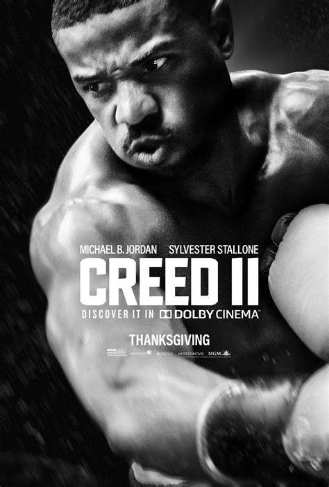 Follows adonis creed's life inside and outside of the ring as he deals with new found fame, issues with his family, and his continuing quest to become a champion. Dolby Poster For Creed II - blackfilm.com/read | blackfilm ...