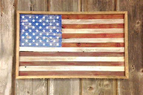 Sangamon Reclaimed Barn Wood American Flag American Flag Wood Barn Wood