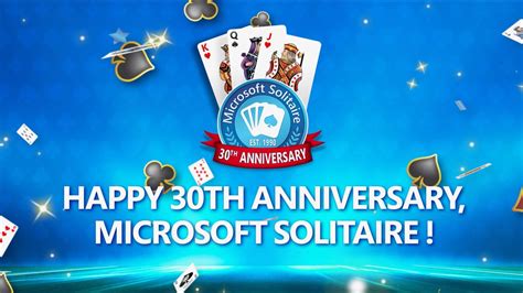 Happy 30th Anniversary Microsoft Solitaire Youtube