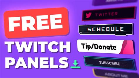 Free Twitch Panels And Full Setup Guide Youtube