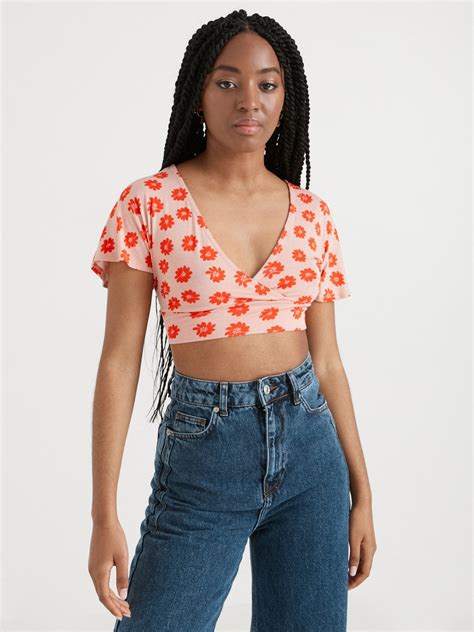 Top Floral Lazada Espalda Tops Y Bodies Mujer Inside