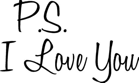 Ps I Love You 20x12 Vinyl Wall Lettering Words Quotes Decals Etsy