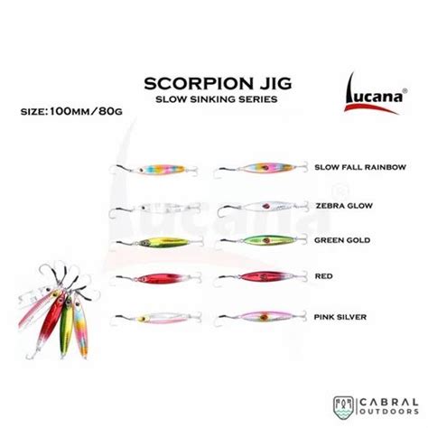 Lucana Scorpion Slow Sinking Jig 10 Cm 80 G at Rs 265 00 जगस