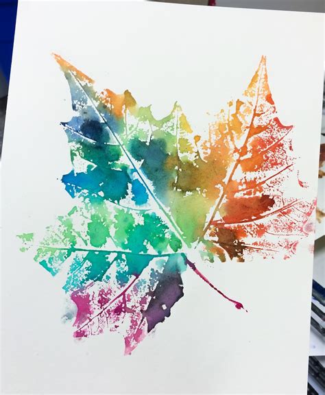 Smart Class Falln In Love With Leaf Printing