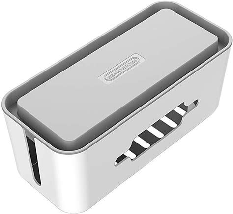 An under desk power strip comes provides blocking or shorting the current to reduce the voltage below a safe option for use. Amazon.com: NTONPOWER Power Strip Cover Cable Organizer ...