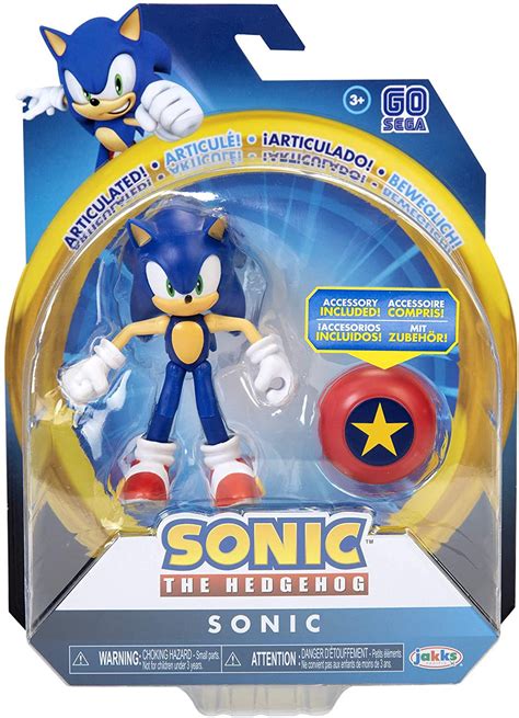 Sonic The Hedgehog Basic Wave 1 Modern Sonic Star Spring 4 Action