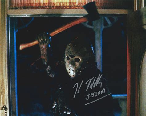 Buy Friday The Th X Signed Autographed Kane Hodder As Jason Voorhees With Axe Photo Online