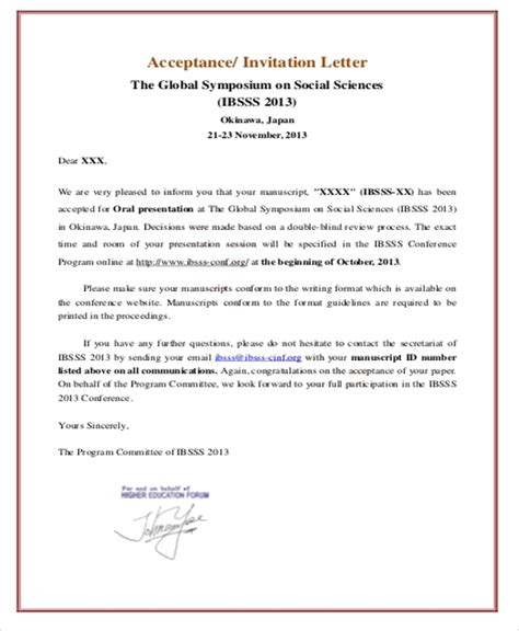 …(name of the sender) am writing this letter to mr. FREE 14+ Sample Formal Invitation Letter Templates in MS ...