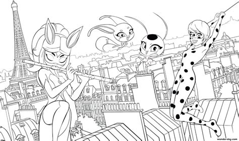 Dibujos para colorear de Ladybug y Cat Noir La mejor colección