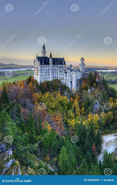 Castle Of Neuschwanstein Near Munich Stock Image Image Of