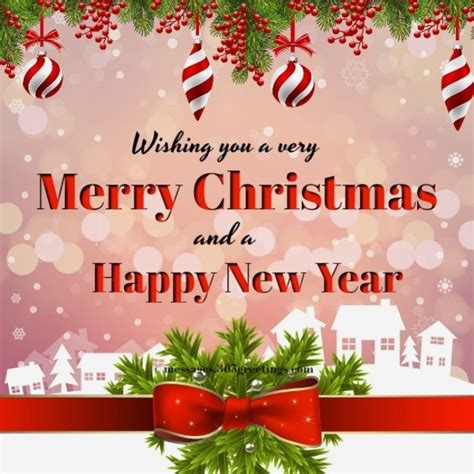 Merry Christmas And Happy New Year Messages Sayings