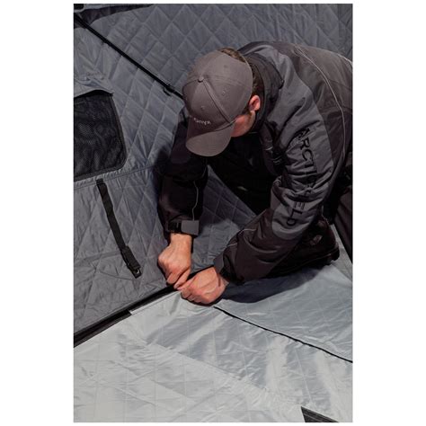 Yetti's are the lightest and highest quality ice house in the industry due to their durable build on a single weldment aluminum trailer, and fit and finish inside and out! Onyx ArcticShield Double Layer Quilted Ice Shelter ...
