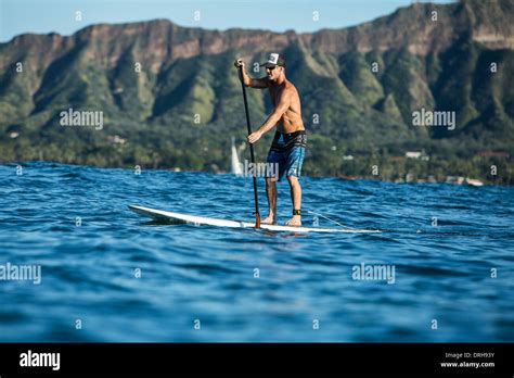 Hawaii Honolulu Sup Stand Up Paddle Board Waikiki Beach Board Ocean