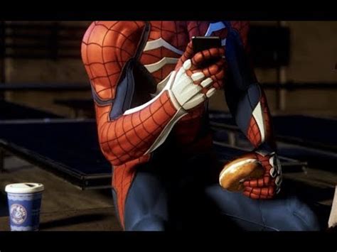 Spider Man Eating Bagel