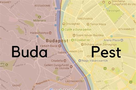 Budapest Quartier De La Carte De Budapest Quartiers De La Carte Hongrie