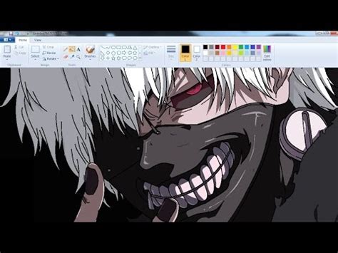 Improvise on a corner all of these drawings are great, but the things like dragon ball z and my hero academia (which are just also. SpeedPaint 】 Draw Anime on MS Paint - Kaneki - YouTube