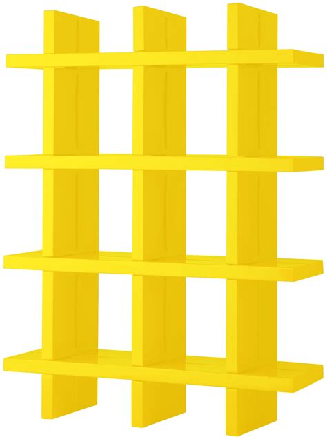 Slide My Book Bookcase Yellow Made In Design Uk