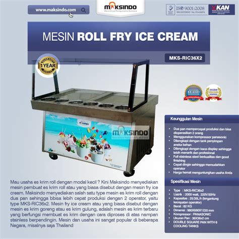 .cone ice cream, stabilizer ice cream, topping ice cream, powder hard ice cream dan mesin es krim, mesin soft ice cream, mesin frozen yoghurt, mesin hard ice cream serta aneka mesin kuliner, mesin resto, mesin bakery cara membuat kue bolu gulung swiss roll vanilla cake. Jual Mesin Roll Fry Ice Cream RIC36x2 di Banjarmasin ...