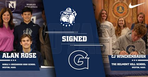 Georgetown Signs Two Student Athletes In Class Of 2028 Georgetown
