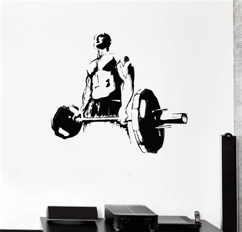 Wall Decal Sticker Wall Stickers Crossfit Wallpaper Gym Wall Decor