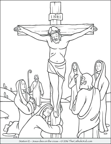 Jesus Crucifixion Coloring Pages At Getdrawings Free Download