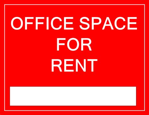 Free Printable Office Space For Rent Sign Template Templates At
