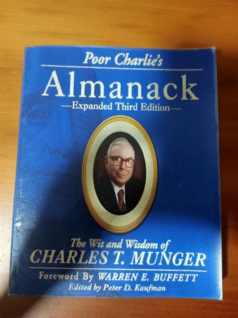 Poor Charlie S Almanack Wit Wisdom Of Charlie Munger Hobbies Toys Books Magazines