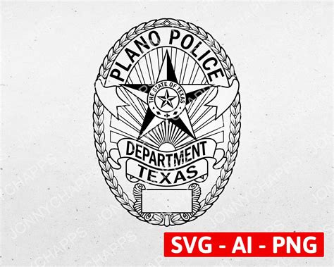 texas police badge badge template