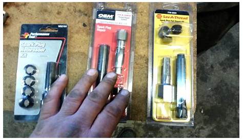Spark plug repair kits. - YouTube
