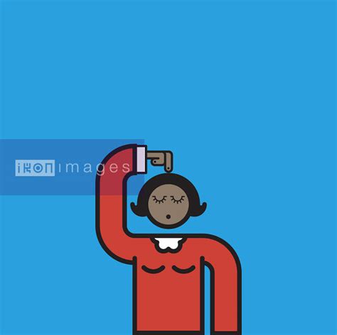 Stock Illustration Of Woman Scratching Her Head Ikon Images