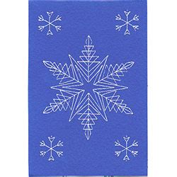 Snowflake is unique, beautiful and great for art project for kids. Snowflakes in Christmas e-patterns at Stitching Cards ...