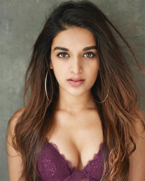 Nidhhi Agerwal Glamourous Pose In Lingerie Indian Girls Villa
