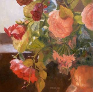 Daily Painters Of Arkansas Window Lit Bouquet Debra Sisson Oil