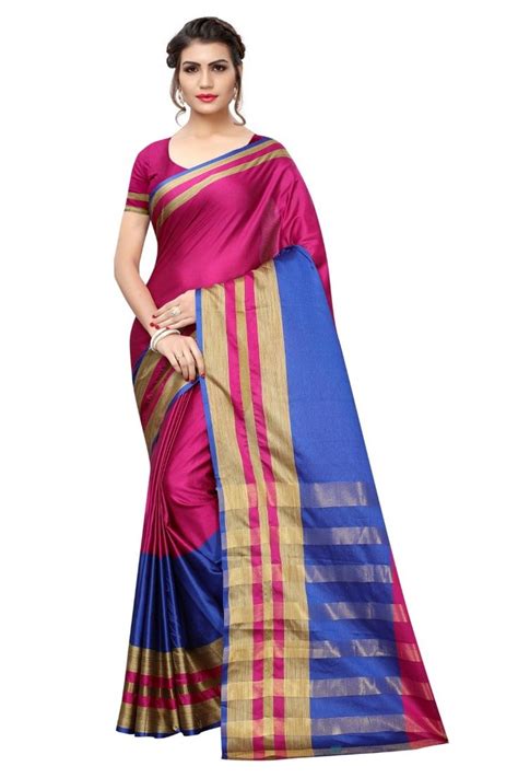 Buy Indian Latest Design And Trends 2019 Collection Cotton Saree At Low