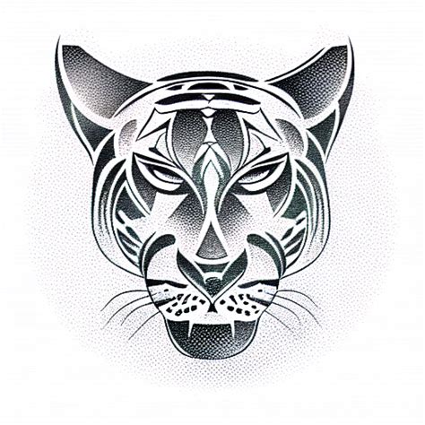 Tribal Panther Tattoo Idea Blackink Ai