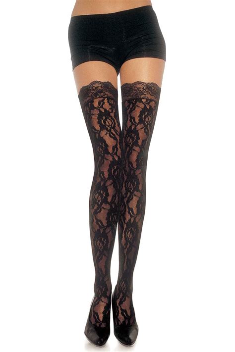Leg Avenue Rose Lace Stockings